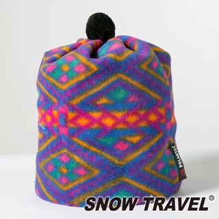 【SNOW TRAVEL】POLARTEC 刷毛保暖帽 『紫圖藤』W21003