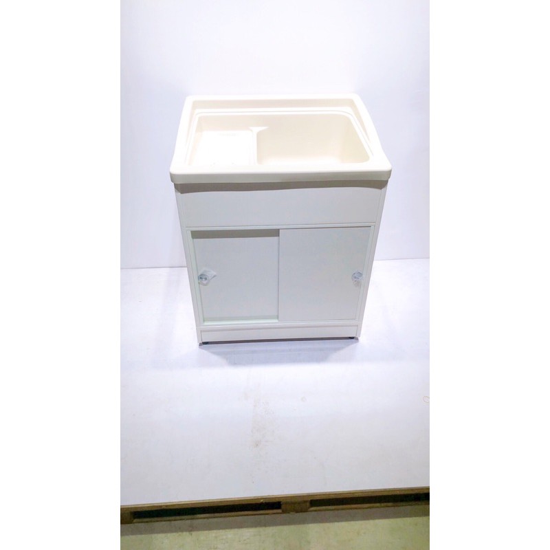 全新 免運費 櫥櫃型塑鋼洗衣槽72x60x90cm 水槽 洗衣槽