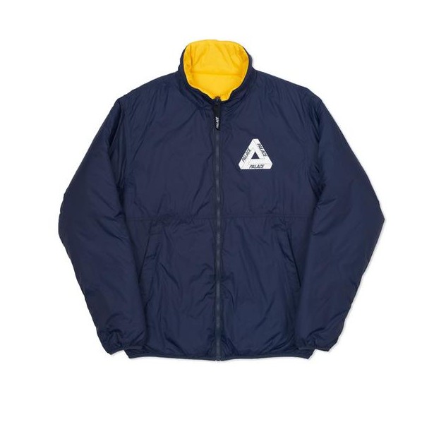 Palace THINSULATE jacket 雙面 靛藍 黃百日菊 風衣 保暖 外套