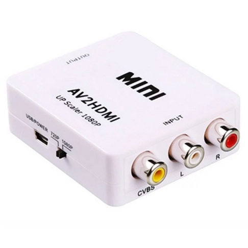 AV轉HDMI高清視頻轉換器AV TO HDMI轉接器AV2HDMI轉接線1080P