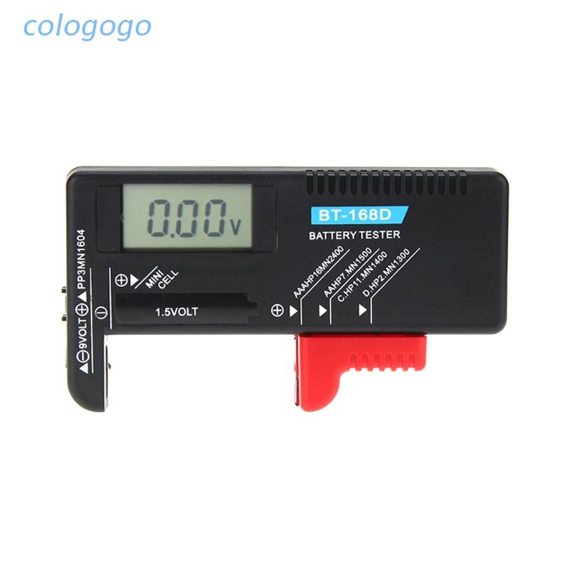 Colo BT168D 數字電池容量測試儀 LCD 適用於 9V 1.5V AA AAA 電池 C D 電池