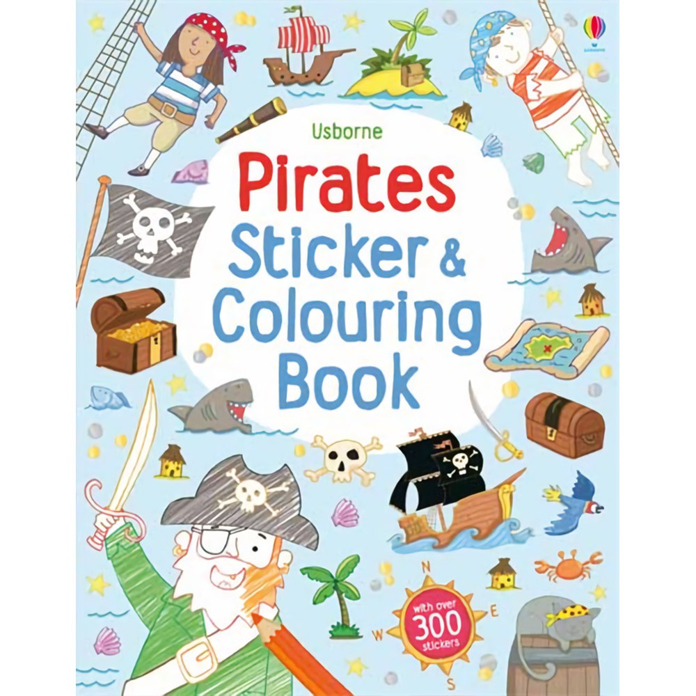 Pirates Colouring＆Sticker Book 海盜著色貼紙書
