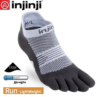 【INJINJI 美國 女 RUN輕量吸排五趾隱形襪《灰色》】0992/五指襪/專業排汗襪/登山健行襪/休閒襪