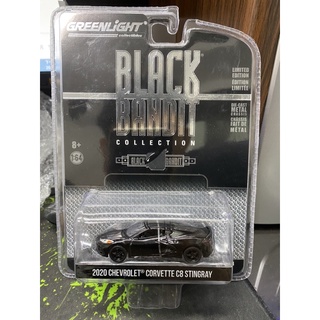 1/64 greenlight chevrolet Corvette C8 Stingray black bandit