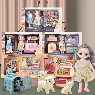 芭比娃娃 洋娃娃套裝 公主禮盒  家家酒 女孩玩具 玩偶