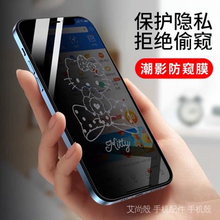 息影膜防偷窺卡通保護貼iPhone 16 15 14 plus 13 12 i11 pro max XR xs防窺玻璃