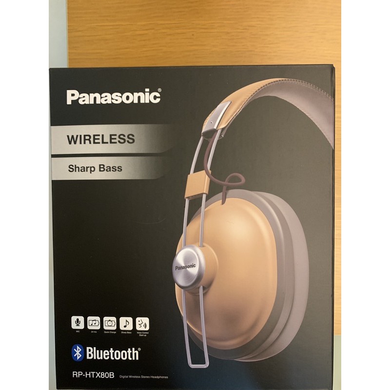 Panasonic RP-HTX80B Wireless Sharp Bass  國際牌 藍芽無線耳機 黃色