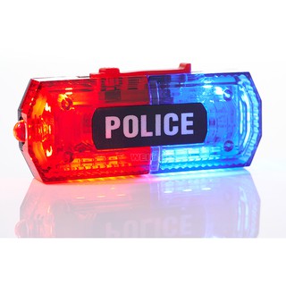 紅藍警示爆閃 全防水 重力感應 不鏽鋼夾 塑膠夾警用肩燈 肩燈 防水LED 警示燈 肩夾燈 軍警用品 將軍燈 腳踏車燈