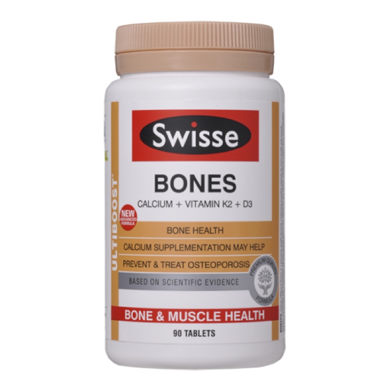 現貨1🌈澳洲Swisse Bones 補骨素 鈣＋维他命D3+K2 90顆