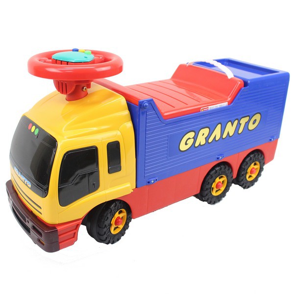 GRANTO 可乘坐貨櫃車玩具 DS-180 兒童座騎(IC音樂)/一台入 大型玩具車 ST安全玩具-全新