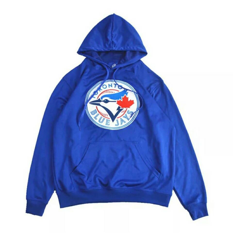 MLB 美國職棒 Toronto Blue Jays 多倫多藍鳥 運動 透氣 連帽T XL