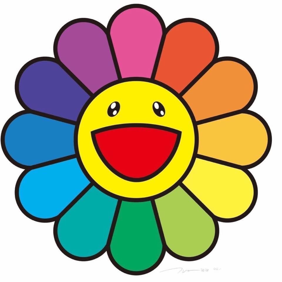 村上隆takashi Murakami 微笑彩花smile On Rainbow Flower 版畫itn 蝦皮購物