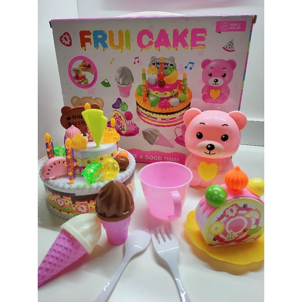 熊熊蛋糕 水果蛋糕玩具 音樂生日蛋糕 音樂蠟燭 仿真生日蛋糕玩具 會唱歌的蛋糕玩具 音樂蛋糕 小熊蛋糕玩具 小熊下午茶