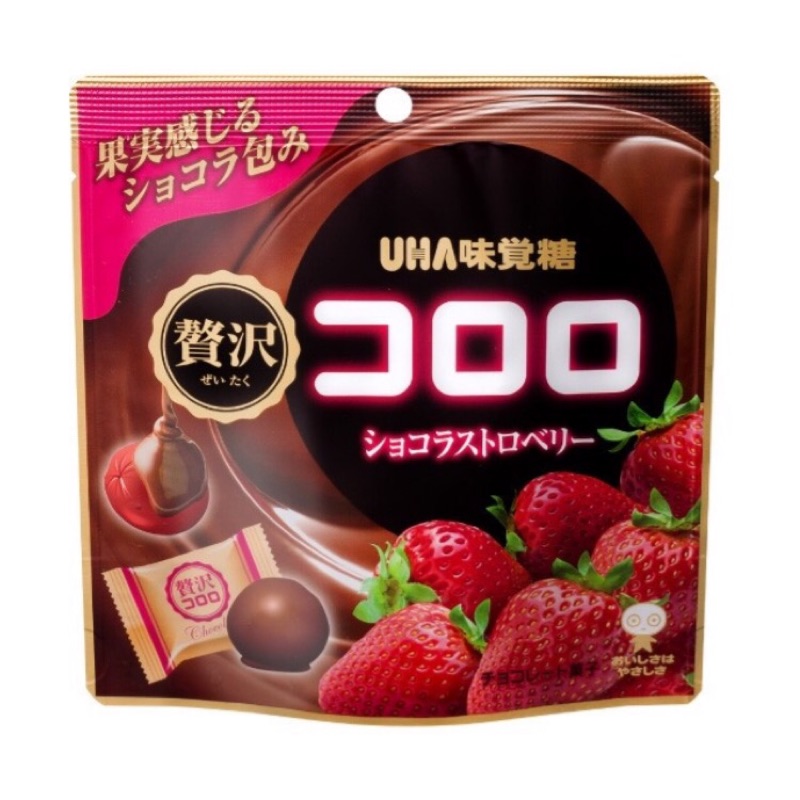 UHA味覺糖 冬季限定 KORORO奢華草莓巧克力軟糖
