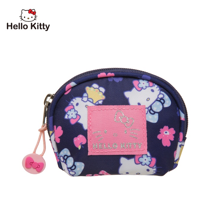 Hello Kitty 花漾樂園-貝殼零錢包-深紫 KT01W03PL 零錢包