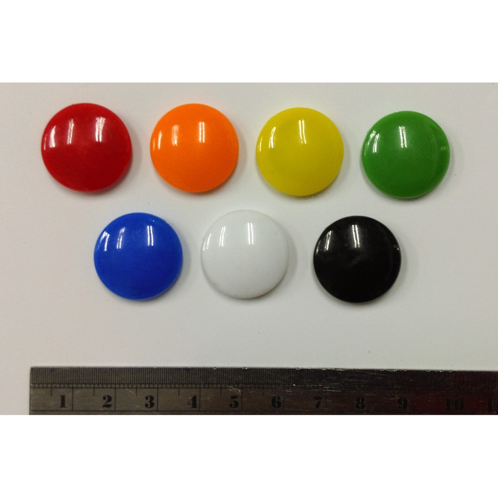 【利多文具】玻璃白板專用磁鐵 2公分 釹鐵硼磁鐵 強力磁鐵 紅橘黃藍綠黑白7色
