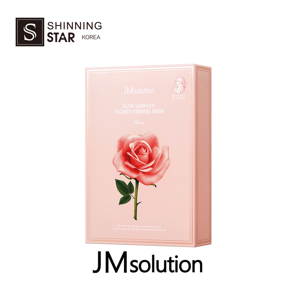 JMSOLUTION- 勝肽精華修護肌膚/肌司研潤光花朵緊緻面膜(玫瑰版)(任何皮膚)