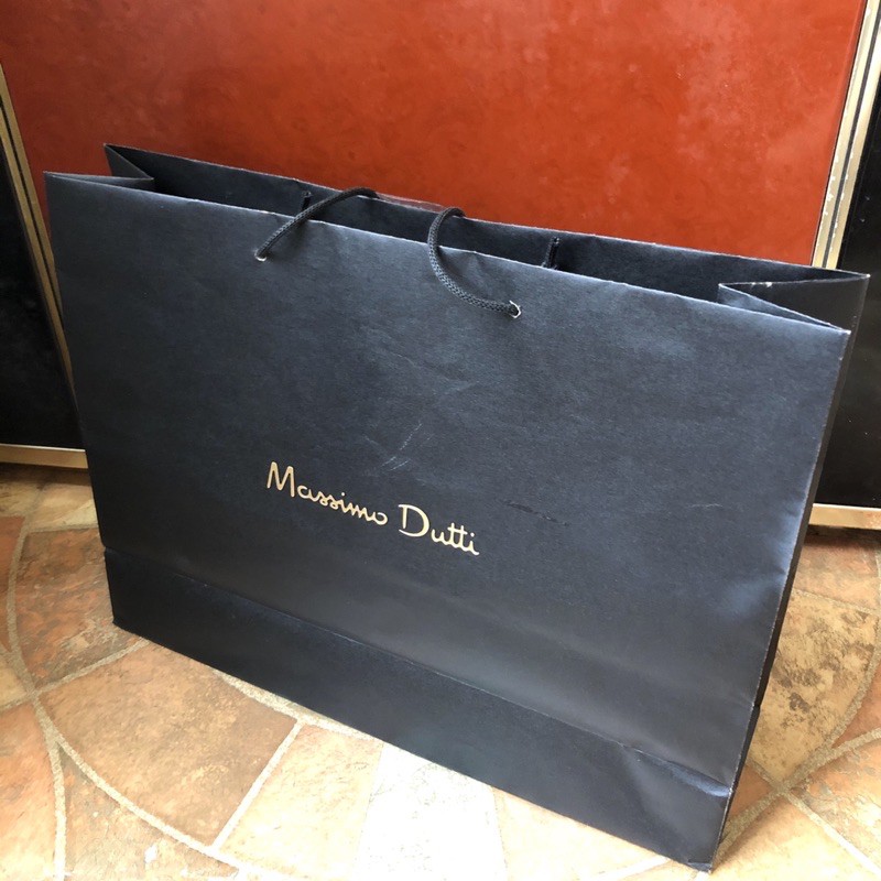 zara集團Massimo Dutti 大紙袋 收納袋 購物袋 禮物袋 包裝袋 紙袋 禮品袋 環保袋 手提袋