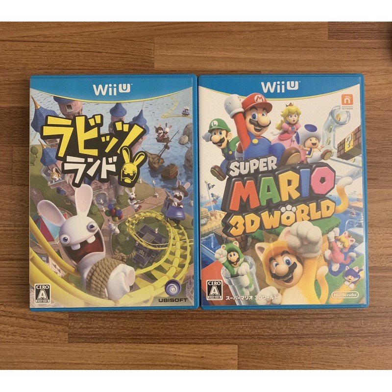 Wiiu Wii U 正版遊戲片原版光碟雷曼兔派對遊戲瑪莉歐兄弟3d世界二手片中古片二手遊戲片中古遊戲片 蝦皮購物