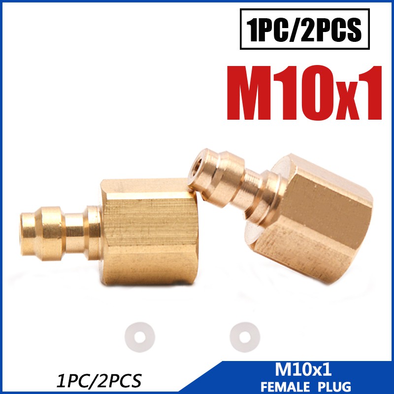 Pcp DIY 工具 M10x1 銅快速接頭連接器配件空氣補充 1/8NPT 1/8BSPP 8MM 母插頭插座 pcp