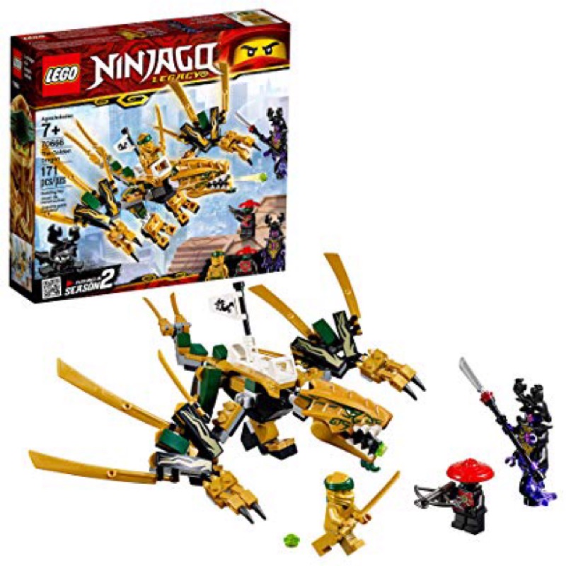 《二姆弟》樂高 LEGO 70666 忍者系列 黃金龍