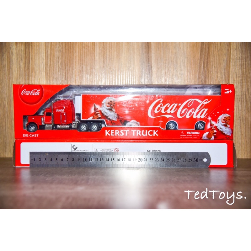 [TedToys]. 可口可樂·貨車 &lt;1/64 CocaCola 貨櫃車 拖車&gt; 盒損
