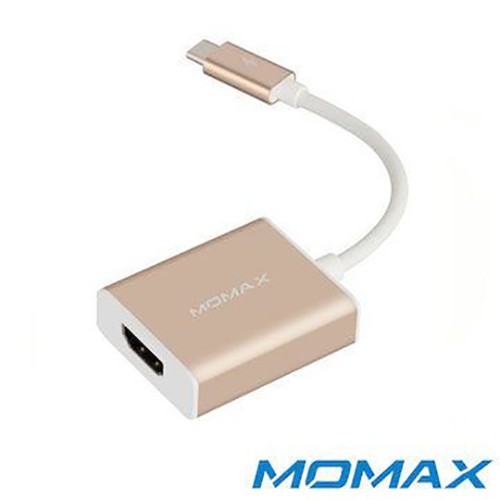Momax USB type C to HDMI 高速轉接線(香檳金)
