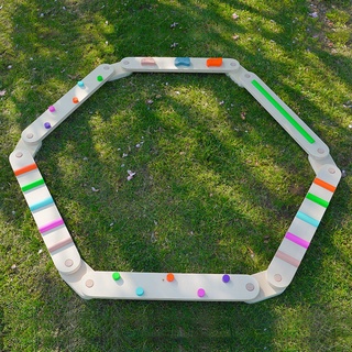 兒童平衡板 感統戶外室內運動 幼兒園訓練組合玩具 木質獨木橋 踩踏玩具