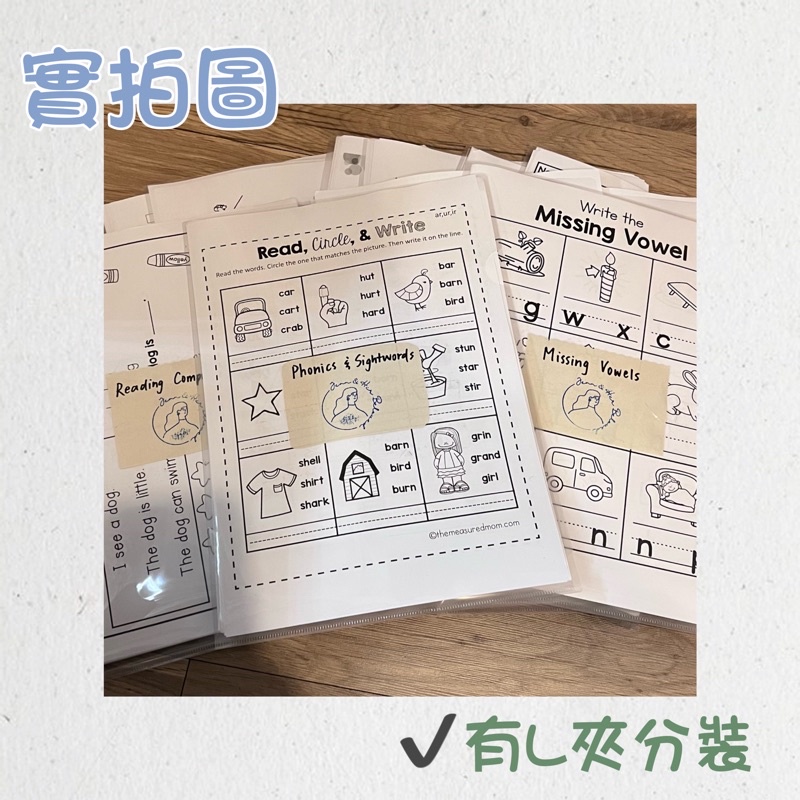 Missing Vowels 初級母音幼兒英文學習單英語啟蒙 蝦皮購物