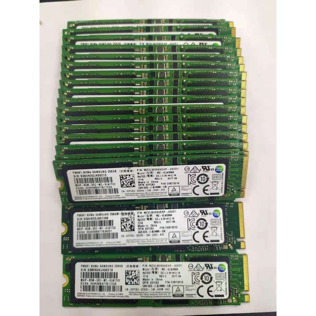 固態硬碟 三星 PM961 256G PCIe NVME SSD M2 M.2 2280 拆機 保固90天 256GB