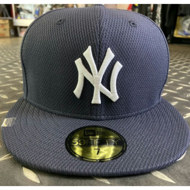 黑人王 New era59FIFTY 5950 NY Yankees 洋基 全封帽 基本款 透氣 MLB專賣店 藍底白字