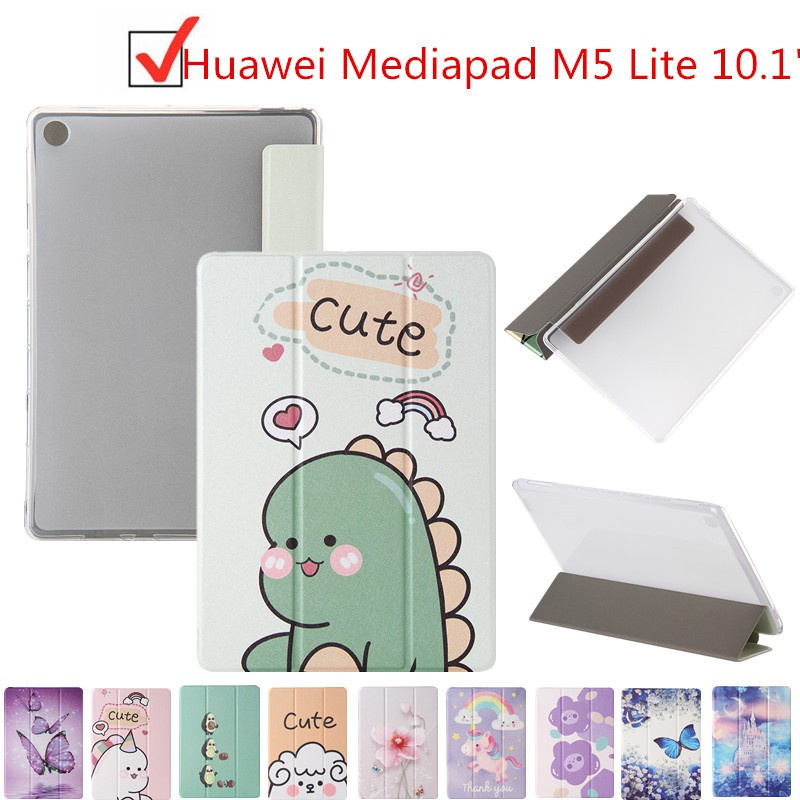 適用於華為 Mediapad M5 Lite 10 防震皮革支架保護套