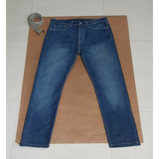 正品LEVIS522 男深藍直筒牛仔褲W34/L34