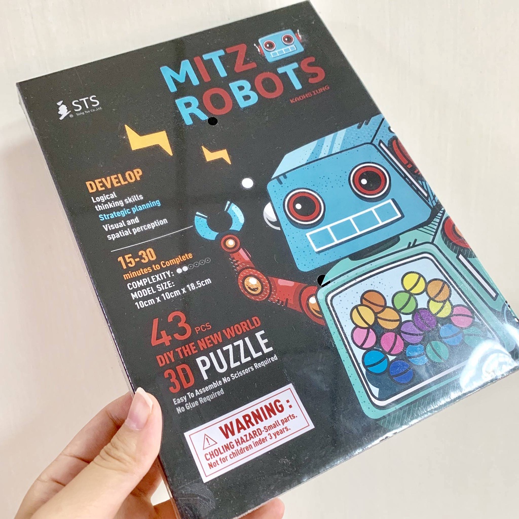 全新 Mitz Robots機器人 3D立體拼圖