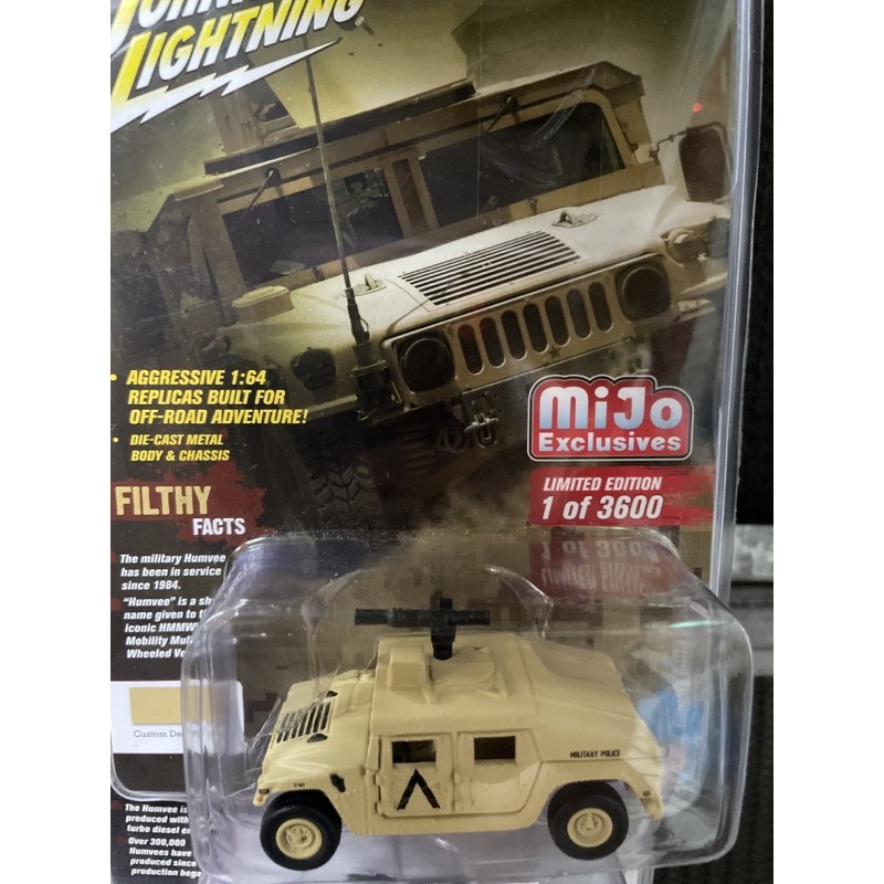 《模王》 1/64 johnny lightning 模型合金車 軍用悍馬車