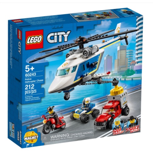 正版公司貨 LEGO 樂高 CITY系列 LEGO 60243 警察直升機追擊戰