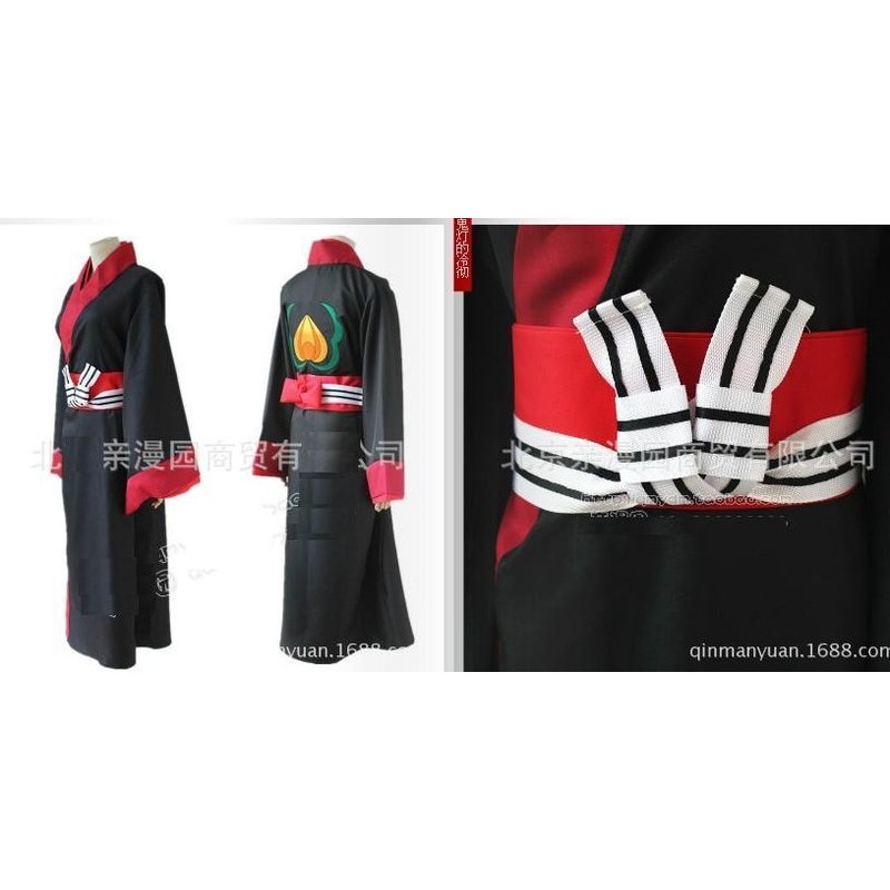 現貨 Cos鬼燈的冷徹鬼燈暗紋繡花和服浴衣五件套 蝦皮購物