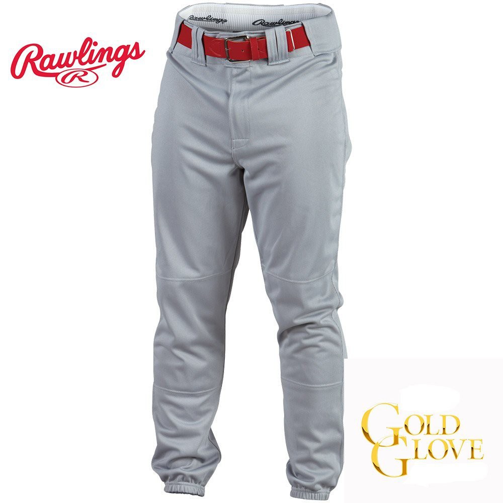美國 Rawlings 棒球褲 棒球長褲 壘球 褲 收口 灰色 L 只穿過一次