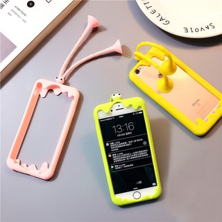 7色!Iphone5/5s/se/6/6s/6Plus/6s Plus/7/7plus 7色蟲蟲邊框支架纏線器手機軟殼