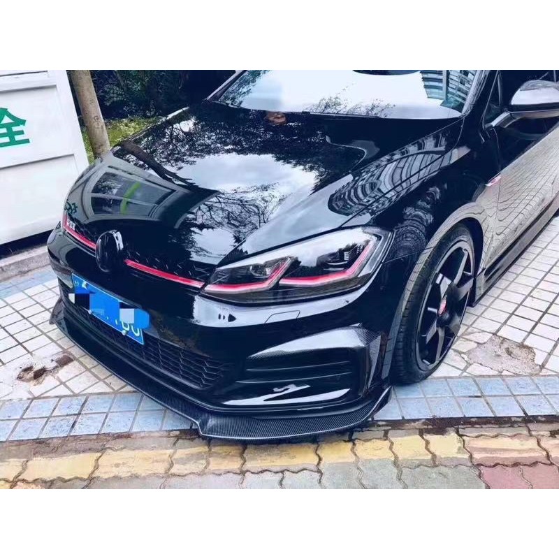 福斯 VW GOLF GTI 7.5 卡夢碳纖維 霧燈框 卡夢霧燈匡 卡夢下擾流 卡夢前下巴