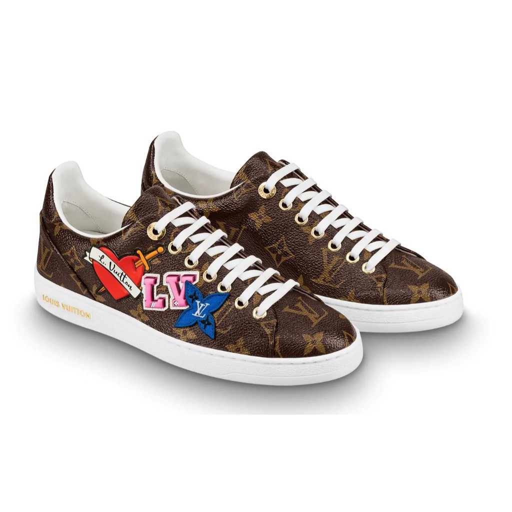 lv black heart sneaker