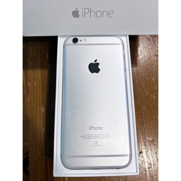 iPhone 6 銀色 良品 （已換過原廠電池 健康度 100%）64G