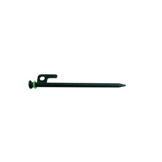 CAMPERSON CS10204高碳鋼螢光黑釘-140g / 20cm10支裝帳篷營釘 收納顏色隨機《台南悠活運動家》
