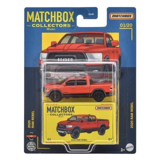 美泰Matchbox火柴盒 COLLECTORS 膠胎2020 RAM REBEL 皮卡