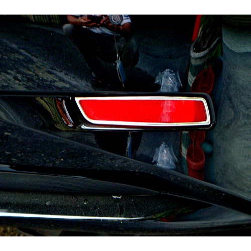 圓夢工廠 Lexus ES ES300 ES300h 2016~2018 改裝 鍍鉻銀 後保桿 反光片框 後霧燈框 飾貼