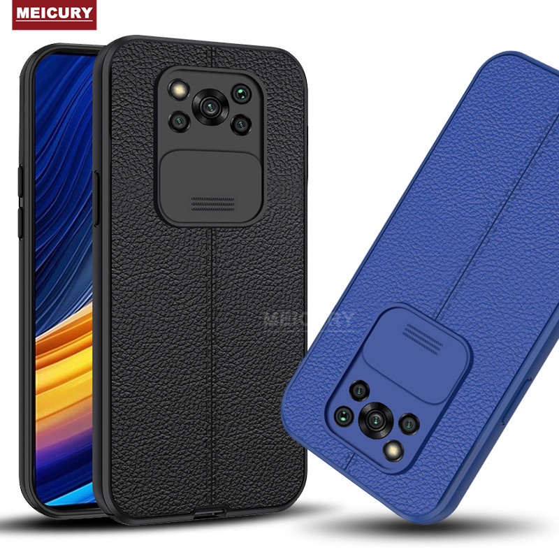 XIAOMI 小米 POCO X3 NFC / X3 Pro 外殼豪華軟 TPU 後蓋滑蓋相機防震保護超薄外殼