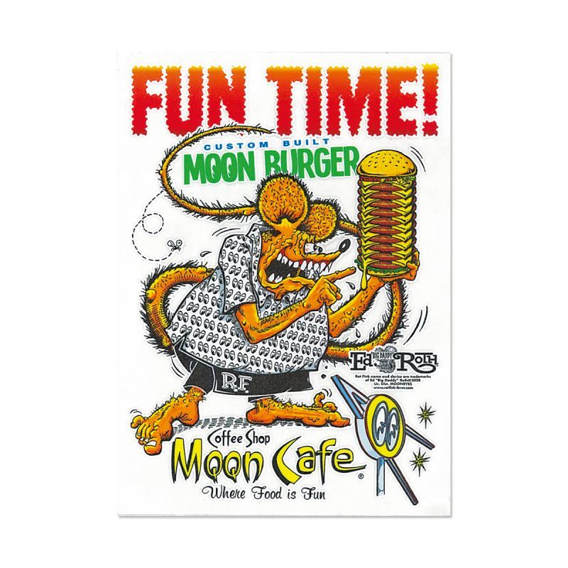 芬克鼠 Rat Fink x MOON Cafe Sticker 防水 貼紙 [MQD037]