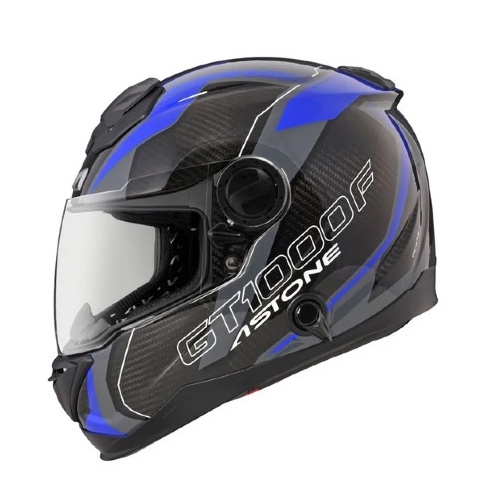 ASTONE GT-1000F 碳纖AC11藍 內墨鏡片 通風系統 吸濕排汗 航太材質 碳纖維 全罩式 安全帽《比帽王》