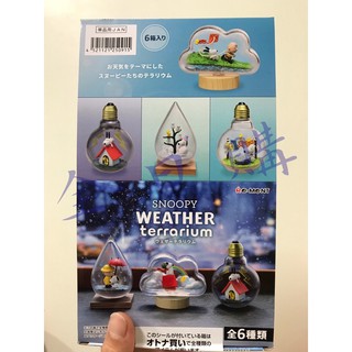 ［全日購］降價求售：日本RE MENT史努比盒玩-天氣系列（整組）SNOOPY WEATHER terrarium