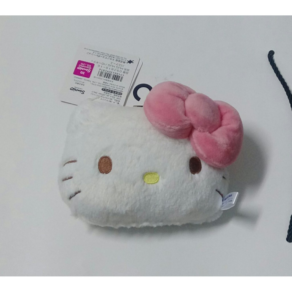 【Connie時尚屋】全新正貨日本限定三麗鷗HELLO KITTY絨毛甜美造型伸縮悠遊卡夾、卡套、證件夾正貨麗嬰國際代理